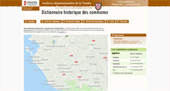Desktop Screenshot of communes-archives.vendee.fr